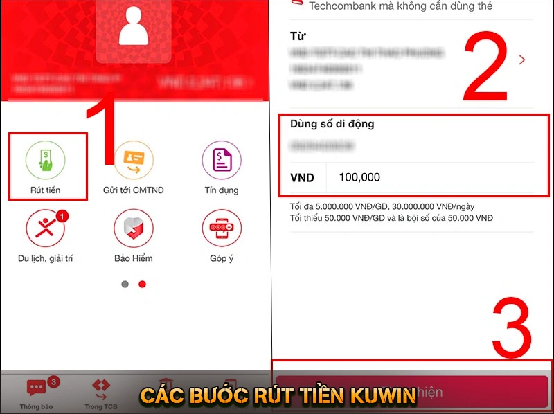 Rút Tiền KUWIN – Giữ Trọn Niềm Vui Sau Mỗi Lần Thắng Cược 7 Các bước rút tiền KUWIN